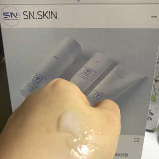 SN 에스엔 티크림 — 5점을 준 리뷰어가 2017년 12월 올린 사용 사진