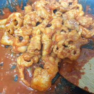 수월한 매운불닭발 350g — 4점을 준 리뷰어가 2019년 4월 올린 사용 사진