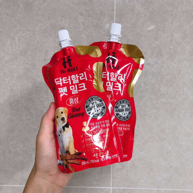 닥터할리 펫밀크 홍삼 5ea 리뷰 사진