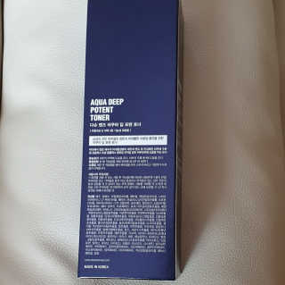 다슈코리아 다슈 맨즈 아쿠아 딥 포텐 토너 153ml — 4.5점을 준 리뷰어가 2019년 7월 올린 사용 사진