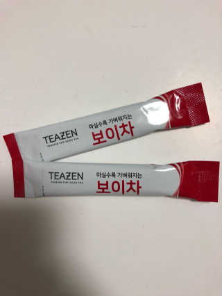 티젠 보이차 + 마이보틀 세트 — 5점을 준 리뷰어가 2018년 6월 올린 사용 사진