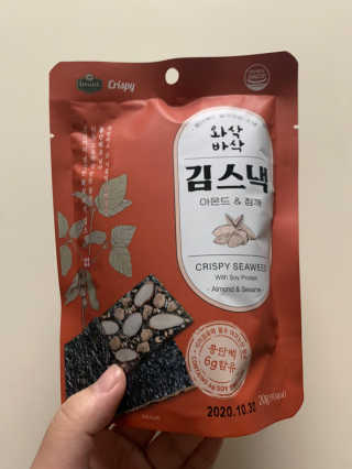 더빈트 와삭바삭 김스낵 — 3.5점을 준 리뷰어가 2019년 12월 올린 사용 사진