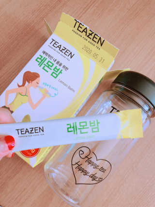 티젠 레몬밤 + 마이보틀 — 5점을 준 리뷰어가 2018년 7월 올린 사용 사진