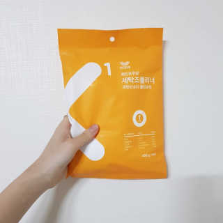 레인보우샵 올인원세탁세제,베이킹소다 스틱포6개입+세탁조클리너 — 3점을 준 리뷰어가 2018년 3월 올린 사용 사진