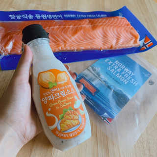 동원산업 항공직송 동원생연어 — 5점을 준 리뷰어가 2019년 7월 올린 사용 사진