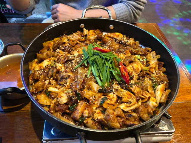 [싼티포 건대점] 직화닭갈비or야채곱창 中 택1 리뷰 사진