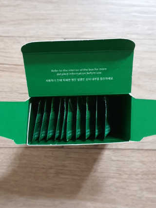 베로베네 그린 스무디 버블 마스크 — 4.5점을 준 리뷰어가 2020년 2월 올린 사용 사진