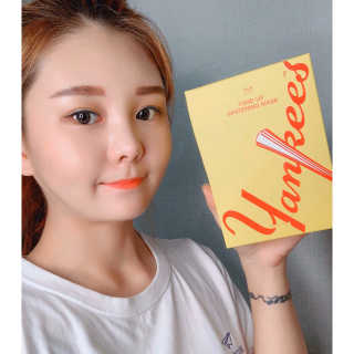 MLB COSMETICS [MLB PLAY] 톤업 화이트닝 마스크 1BOX — 5점을 준 리뷰어가 2019년 9월 올린 사용 사진