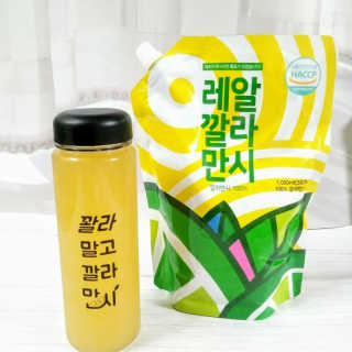[바로푸드] 레알깔라만시1팩 + 맛깔라5팩 + 보틀1병 — 5점을 준 리뷰어가 2019년 7월 올린 사용 사진
