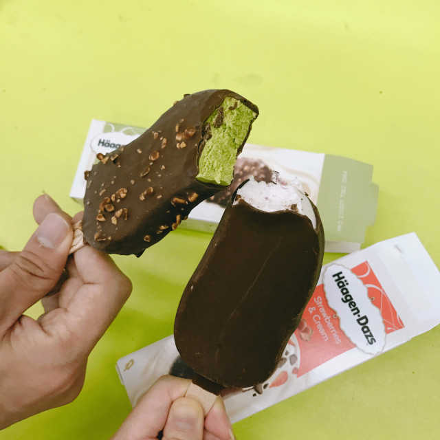 하겐다즈 스틱바 리뷰 사진