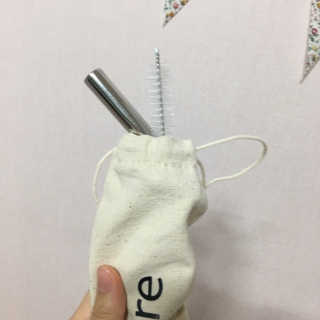 에코앤드] 환경을 생각한 스테인레스 빨대[직선,밴딩] — 4점을 준 리뷰어가 2019년 5월 올린 사용 사진