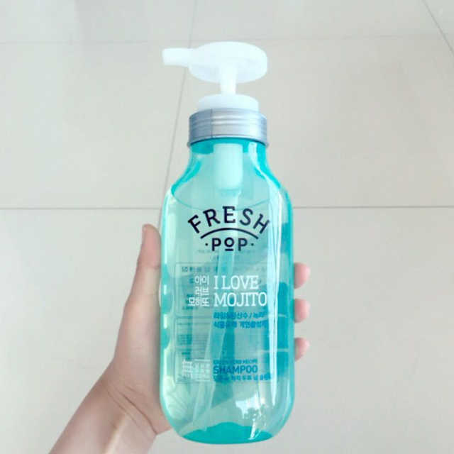 프레시팝 그린허브레시피 샴푸 리뷰 사진