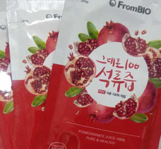 프롬바이오 오직 석류만 [그대로100 석류즙] 하루 1포로 건강하게 — 5점을 준 리뷰어가 2019년 11월 올린 사용 사진