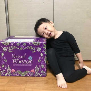 네추럴블라썸 NATURAL BLOSSOM 슈퍼 얇은 바지 기저귀 — 5점을 준 리뷰어가 2018년 11월 올린 사용 사진