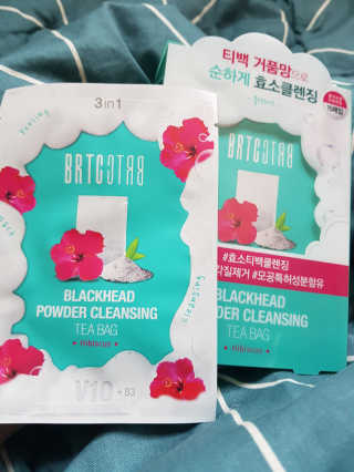 비알티씨 V10 파우더 클렌징 티백 2종 — 5점을 준 리뷰어가 2019년 2월 올린 사용 사진