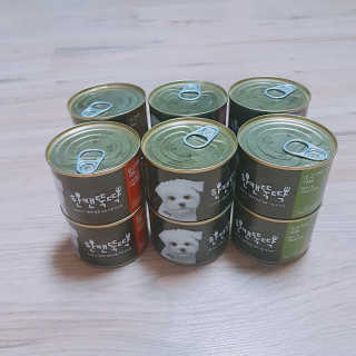 [펫토리아] BEST 한캔뚝딱 강아지 캔간식 — 4.5점을 준 리뷰어가 2019년 3월 올린 사용 사진