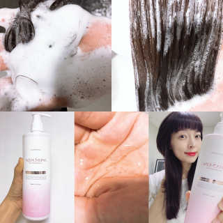 아쿠아큐링 아쿠아S링 퓨어리프레싱 헤어케어 500ml — 5점을 준 리뷰어가 2018년 7월 올린 사용 사진