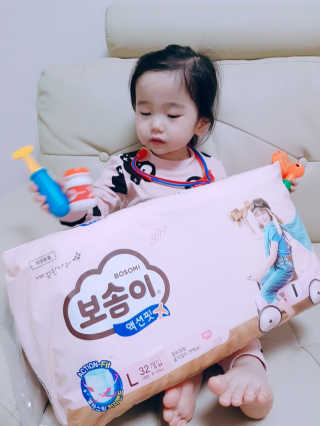 보솜이 액션핏 팬티형 — 4.5점을 준 리뷰어가 2019년 3월 올린 사용 사진