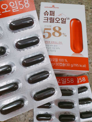 메이준뉴트리 슈퍼 크릴 오일58 1000mg x 30캡슐 — 5점을 준 리뷰어가 2020년 2월 올린 사용 사진