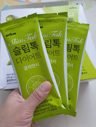 [이롬] 슬림톡 다이어트（오트or깔라만시 랜덤1종） — 5점을 준 리뷰어가 2019년 5월 올린 사용 사진