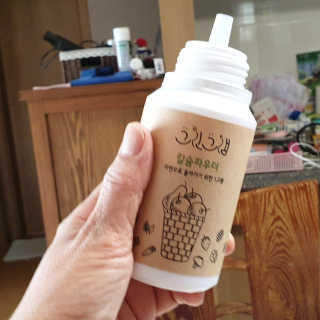 친환경 과일세정제 그린그램 칼슘파우더 1통 150g — 5점을 준 리뷰어가 2019년 11월 올린 사용 사진