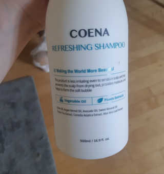코에나샴푸 500ml — 5점을 준 리뷰어가 2019년 8월 올린 사용 사진