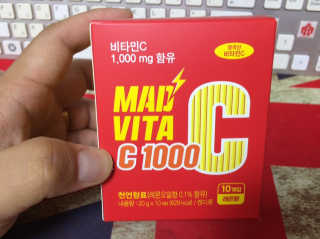 매드비타C 1000 — 4점을 준 리뷰어가 2019년 5월 올린 사용 사진