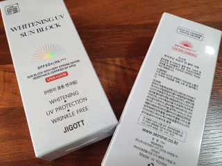 지고트 화이트닝 유브이 썬블럭 크림 70ml,1+1 — 5점을 준 리뷰어가 2019년 7월 올린 사용 사진