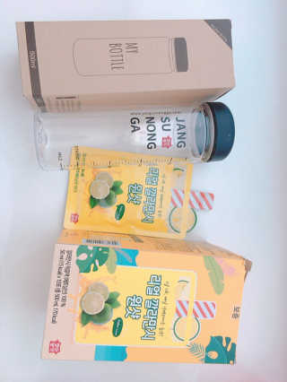 장수농가 리얼깔라만시 원샷 50ml 10팩+보틀 — 5점을 준 리뷰어가 2019년 5월 올린 사용 사진
