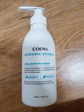 코에나샴푸 500ml — 5점을 준 리뷰어가 2019년 7월 올린 사용 사진