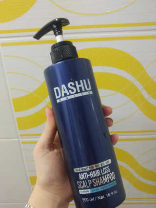 다슈코리아 다슈 데일리 단백질 한방 두피 골드 샴푸 500ml — 5점을 준 리뷰어가 2019년 9월 올린 사용 사진