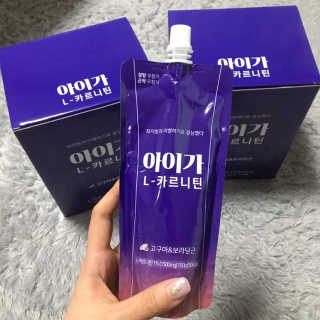 오엔엘 아이가 L-카르니틴 2박스 — 3점을 준 리뷰어가 2019년 4월 올린 사용 사진