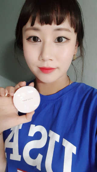 밀키드레스 바비메이크 베일 쿠션 — 5점을 준 리뷰어가 2018년 6월 올린 사용 사진