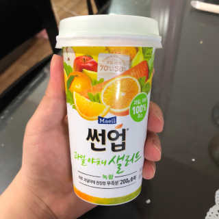 과일야채샐러드 썬업 과일야채 샐러드 3종 — 5점을 준 리뷰어가 2018년 7월 올린 사용 사진