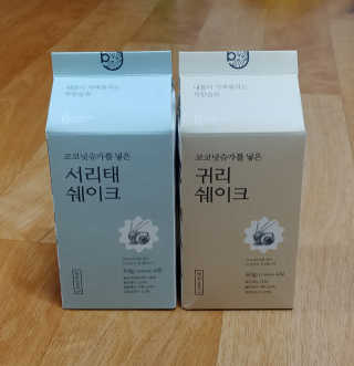 [착한습관]건강한 한끼, 귀리 쉐이크와 서리태 쉐이크 — 5점을 준 리뷰어가 2019년 7월 올린 사용 사진