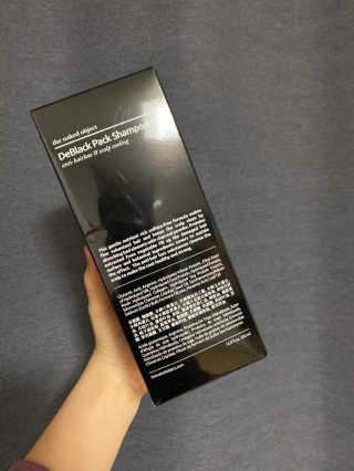 the naked object [탈모볼륨샴푸] 디블랙 팩 샴푸 — 3점을 준 리뷰어가 2020년 2월 올린 사용 사진
