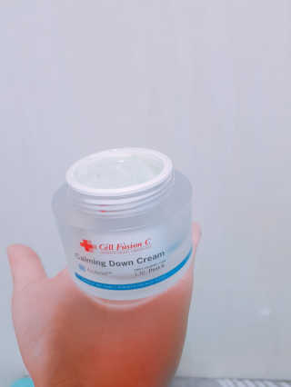 셀퓨전씨 카밍 다운 크림 — 4점을 준 리뷰어가 2018년 11월 올린 사용 사진