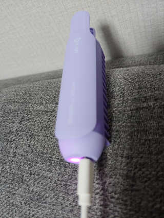 유닉스 USB 충전식 헤어롤 슈가핀 26mm — 4.5점을 준 리뷰어가 2020년 3월 올린 사용 사진