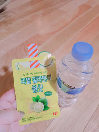 장수농가 리얼깔라만시 원샷 50ml 10팩+보틀 — 4.5점을 준 리뷰어가 2019년 5월 올린 사용 사진