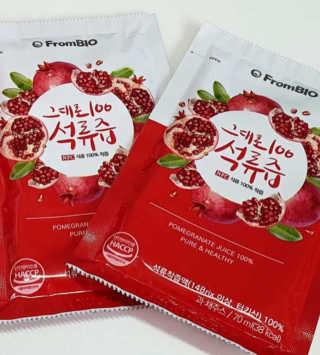 프롬바이오 오직 석류만 [그대로100 석류즙] 하루 1포로 건강하게 — 5점을 준 리뷰어가 2019년 11월 올린 사용 사진