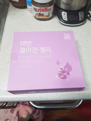 네츄럴굿띵스 태반 콜라겐 젤리 15포 — 5점을 준 리뷰어가 2019년 3월 올린 사용 사진