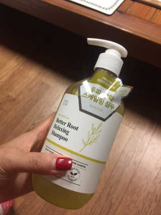 달리프 클로렐라 베러 루트 릴렉싱 샴푸 500ml — 5점을 준 리뷰어가 2019년 11월 올린 사용 사진