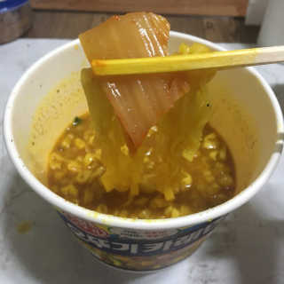 오뚜기카레면 2차 모집 — 5점을 준 리뷰어가 2019년 2월 올린 사용 사진