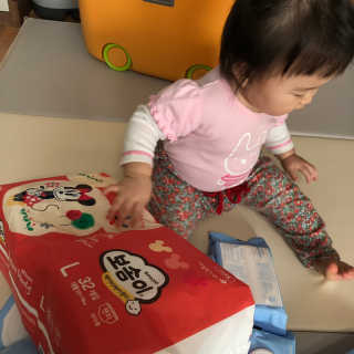 보솜이 베이비케어 팬티형 기저귀 — 5점을 준 리뷰어가 2019년 2월 올린 사용 사진