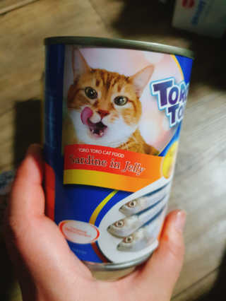 [펫토리아]토로토로 고양이 주식캔 — 5점을 준 리뷰어가 2019년 8월 올린 사용 사진