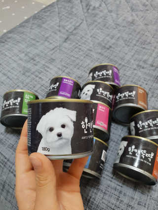 [펫토리아] BEST 한캔뚝딱 강아지 캔간식 — 4점을 준 리뷰어가 2019년 3월 올린 사용 사진