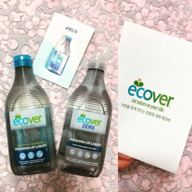 에코버 친환경 주방세제 450ml 무향+카모마일향 리뷰 사진