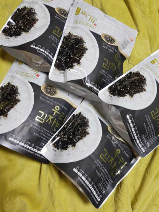 광천우리맛김 우리집밥도둑 맛있는광천김 우리김자반 50g 5봉 — 5점을 준 리뷰어가 2018년 3월 올린 사용 사진