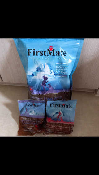 [펫토리아]퍼스트메이트 그레인프리 고양이사료 — 4점을 준 리뷰어가 2019년 7월 올린 사용 사진