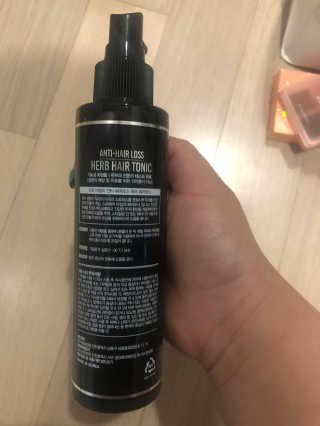 다슈코리아 다슈 데일리 안티 헤어로스 허브 헤어토닉 150ml — 4점을 준 리뷰어가 2019년 9월 올린 사용 사진